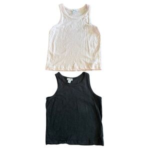 Splendid Girls Tank Set Size 8 Pink & Black Basics 🌸🖤